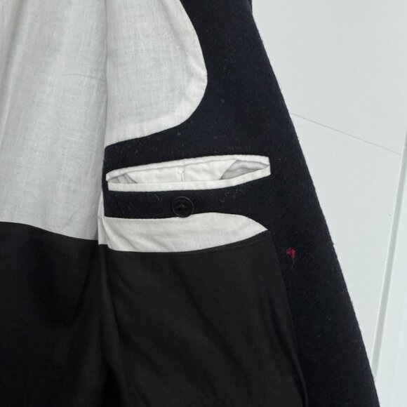 Zadig & Voltaire Marco Coat – Navy & Red Wool Blend – Size S - Picture 8 of 16